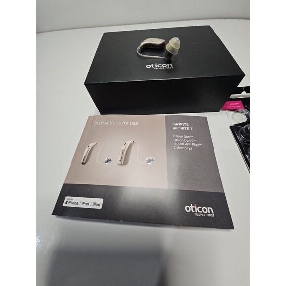 OTICON ACTO Hearing Aid RIGHT EAR ONLY including Pack Of Extra Domes Tested - Picture 5 of 6